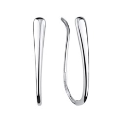 Серьги из серебра без вставки, Л-11819