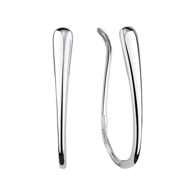 Серьги из серебра без вставки, Л-11819
