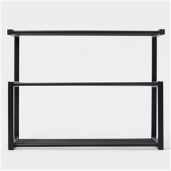 Обувница 3-х ярусная«Шестёрка», 59×31×46 см, чёрная