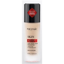 Monic Beauty Тональная Основа Skin Adapt тон 02 Ivory Beige светло-бежевый 30мл