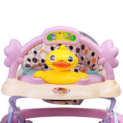 Ходунки "Хитрая уточка" (цвет розовый)