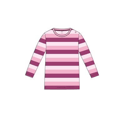 Фуфайка детская трикотажная для девочек (футболка с длинными рукавами)