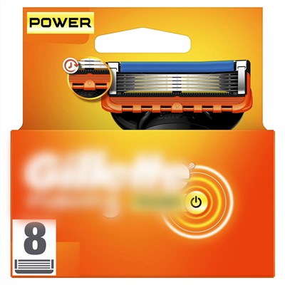 Кассеты для бритвы Dʤɪˈlett ФЬЮЖН-5 Power (8 шт.) (Оригинал)