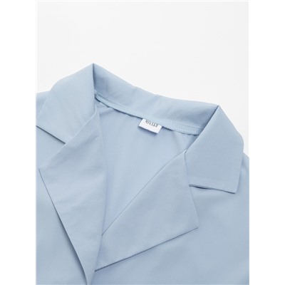 Костюм женский (жакет, брюки) MINAKU: Green trend, размер 46, голубой