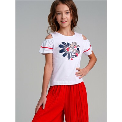 Фуфайка трикотажная для девочек (футболка)