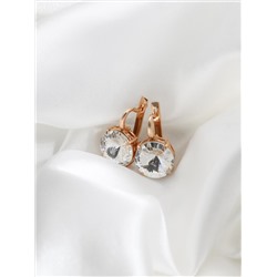 Серьги из золочёного серебра с кристаллами Swarovski 925 пробы 0042с-001з