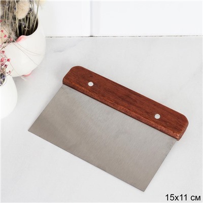 Шпатель нож для теста 15 см металл / G-669 /уп 240/