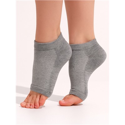 Напяточники для педикюра, увлажняющие, универсальный размер, 16×8.5 см, серые