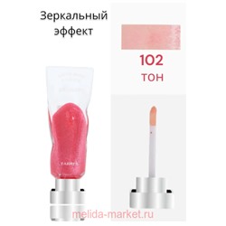 Farres Блеск для губ с эффектом жидкого стекла Water Shine essense тон 102 жемчужный арбуз 7047