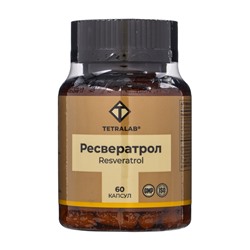 Ресвератрол TETRALAB, поддержка сердца и сосудов, антиоксидант, 150  мг, 60 капсул