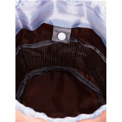 Косметичка-мешок дорожная на завязке, с кошельком, розовая