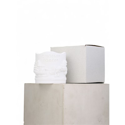 Свеча гипс "Новый год", аромат мускат