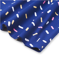 Платье для девочки «Конфетти», тёмно-синее, рост 122-128 см