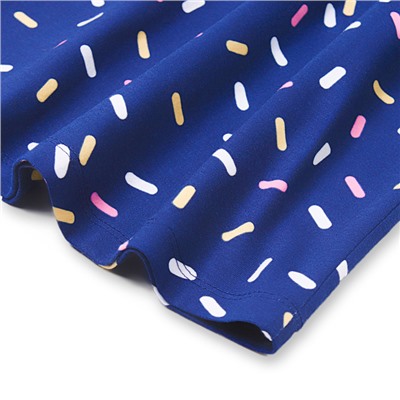 Платье для девочки «Конфетти», тёмно-синее, рост 122-128 см