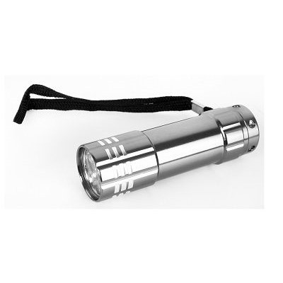 Фонарь ручной UF5LED (3xR03) 5св/д (16lm), Ultraflash металлик/алюминий, ремешок