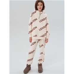 Комплект трикотажный для девочек: толстовка, брюки