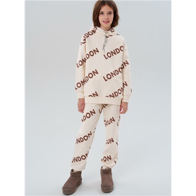 Комплект трикотажный для девочек: толстовка, брюки