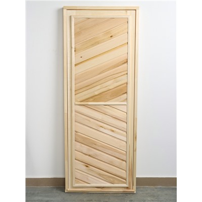 Дверь для бани и сауны, 180×70 см, универсальная, деревянная