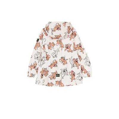 Куртка текстильная с полиуретановым покрытием для девочек (ветровка)