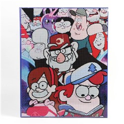 Алмазная вышивка полное заполнение Гравити Фолз, на раме, 40×50 см