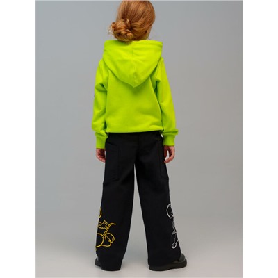 Брюки текстильные джинсовые для девочек