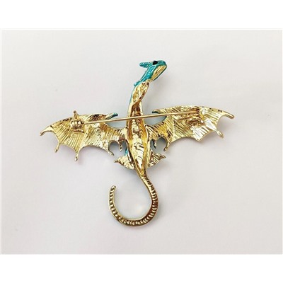 Брошь-кулон Летающий Дракон