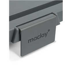 Корзина - столик Maclay 2 в 1, складная, 47×28.5×23.5 см, стол 45×28×16 см, серая