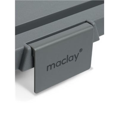 Корзина - столик Maclay 2 в 1, складная, 47 х 28,5 х 23,5 см, стол 45 х 28 х 16 см, серая