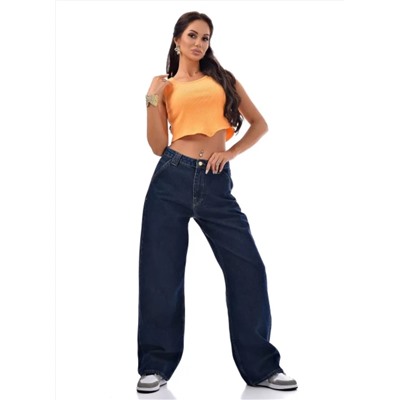 Женские джинсы широкие прямые CRACPOT