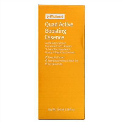 Wishtrend, Quad Active Boosting Essence, активирующая бустер эссенция, 100 мл (3,38 жидк. унций)