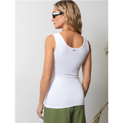 Топ облегающий из премиального хлопка с эластаном