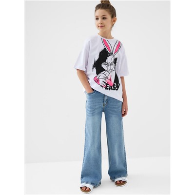 Фуфайка трикотажная для девочек (футболка)