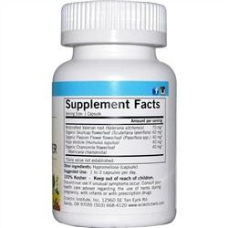 Eclectic Institute, Валериана и страстоцвет, 250 мг, 90 растительных капсул без ГМО