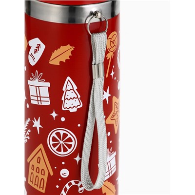 Термос «Рождество», 500 мл, красный