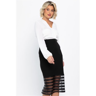 Юбка карандаш Фернандель (черная) Ю14744-10М