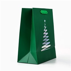 Пакет подарочный новогодний «Яркого Нового года», голография, MS 18×10×23 см