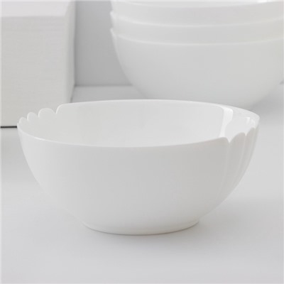 Салатники Luminarc Lotusia, 1 л, d=18 см, набор 6 шт., стеклокерамика, белые