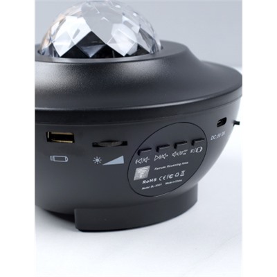 Проектор диско-шар ночник светодиодный классический, настольный 18х12 см / CW182609-18 /уп 36/