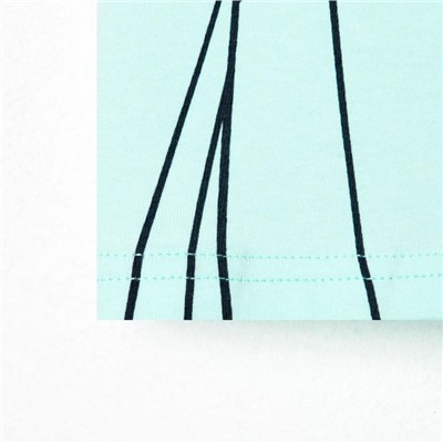 Футболка для девочки KAFTAN «Принцессы», бирюзовый, размер 30, рост 98-104 см