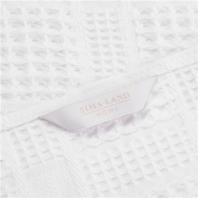 Полотенце вафельное SL HOME: Chess «Блан де Блан», 90×150 см, хлопок 100%, белое