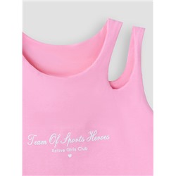 КОМПЛЕКТ ДЛЯ ДЕВОЧЕК (ТОП ДЛЯ ЗАНЯТИЙ СПОРТОМ, ВЕЛОСИПЕДКИ) 397748