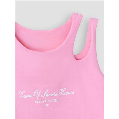 КОМПЛЕКТ ДЛЯ ДЕВОЧЕК (ТОП ДЛЯ ЗАНЯТИЙ СПОРТОМ, ВЕЛОСИПЕДКИ) 397748
