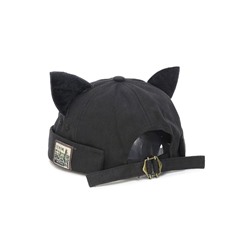 Бейсболка без козырька New-CH Denim уши