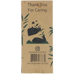 Wowe, Зубная щетка из натурального бамбука, Для детей, Мягкая щетина, Упаковка из 4 штук