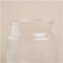 Банка для сыпучих продуктов SL Home «Ивелин», 1 л, 12×12 см, с деревянной крышкой, стекло, прозрачная
