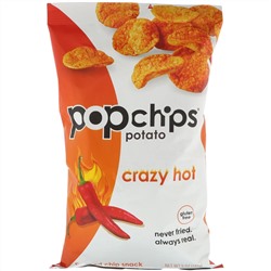 Popchips, Картофельные чипсы, очень острые, 142 г