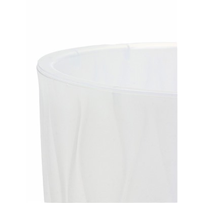 Кашпо для цветов Desert, 2.3 л, d=15.7 см, h=15.2 см, пластиковое, со вставкой, прозрачное