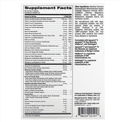 California Gold Nutrition, Ultamins, мультивитамины для мужчин старше 50 лет, с коэнзимом Q10, грибами, ферментами, овощами и ягодами, 60 растительных капсул