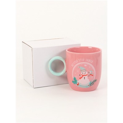 Кружка новогодняя керамическая «Мечтай этой зимой», 420 мл