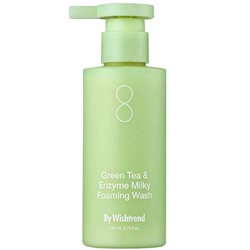 By Wishtrend Молочная пенка с зелёным чаем Green Tea & Enzyme Milky Foaming Wash